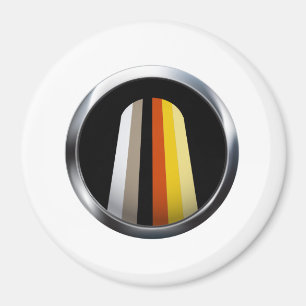Long Hair Pride Magnet