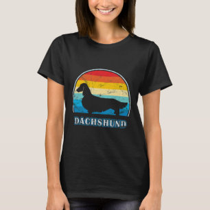 Long Haired Dachshund Vintage Dog T-Shirt