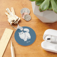 Long Haired White Cat Mum Personalised