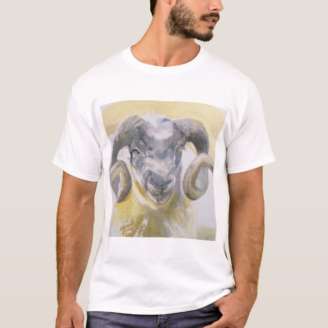 Long Horn Sheep 2 T-Shirt (Front)