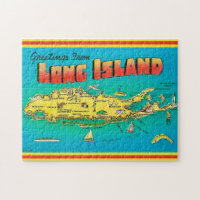 Long Island Greeting Postcard Puzzle
