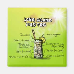 Long Island Iced Tea - Cocktail Gift Magnet