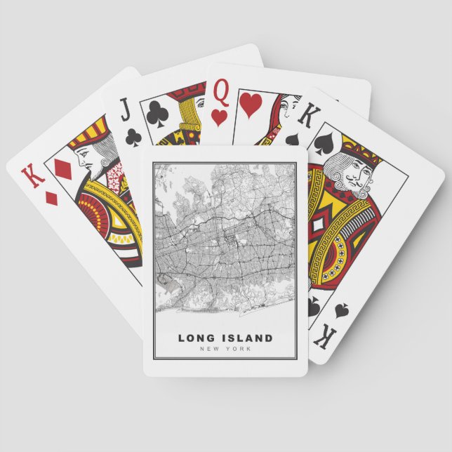 Long Island Map Playing Cards (Back)