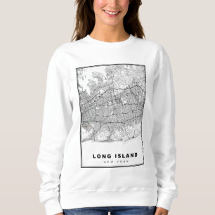 Long Island Map Sweatshirt