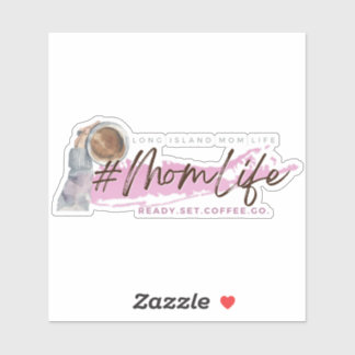 Long Island Mum Life Coffee Vinyl Sticker
