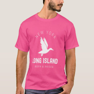 Long Island New York Vintage LI NY Duck Born and R T-Shirt