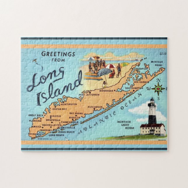 Long Island NY 11x14 Jigsaw Puzzle (Horizontal)