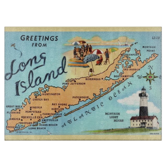 Long Island NY  15x11 Cutting Board (Front)
