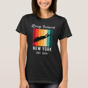 Long Island NY Souvenir Native Long Islander Map V T-Shirt
