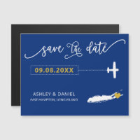 Long Island NY Wedding Save the Date Card, Map