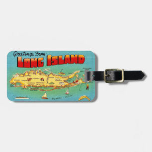 Long Island Postcard Luggage Tag