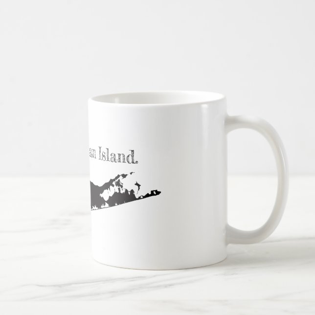 long island raised on an island mug new york (Right)