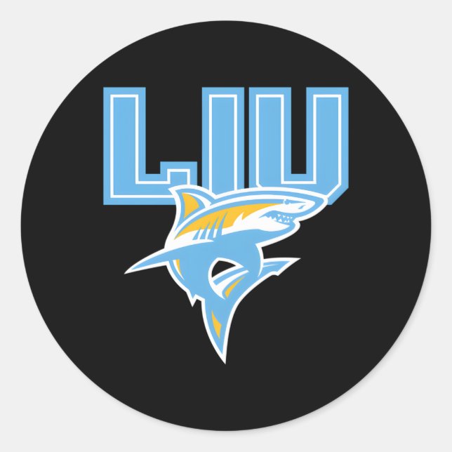 Long Island Sharks Liu Icon Classic Round Sticker (Front)