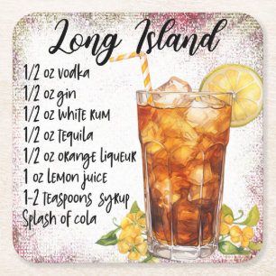 Long Island Square Paper Coaster