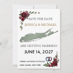 long island wedding save the date invitations