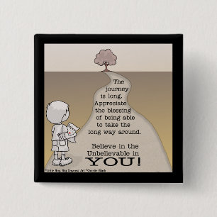Long Journey 15 Cm Square Badge