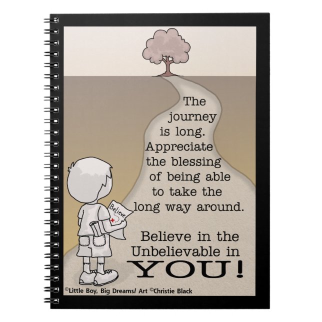 Long Journey Spiral Notebook (Front)