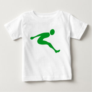Long Jump - Grass Green Baby T-Shirt
