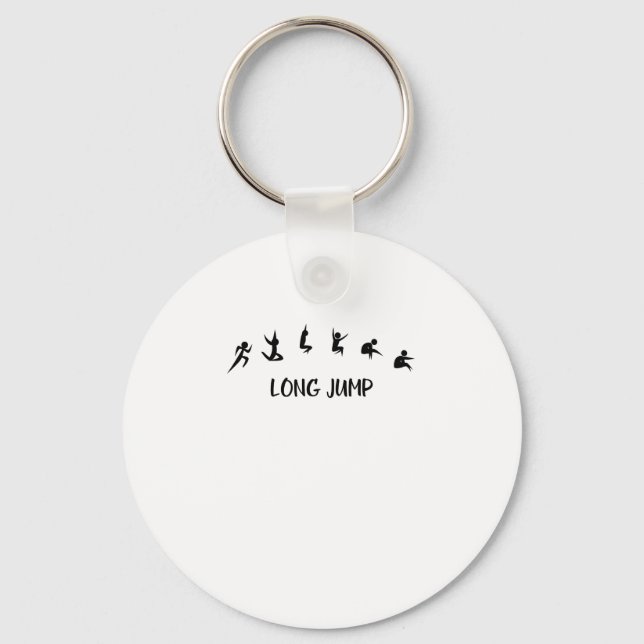 Long Jump Key Ring (Front)