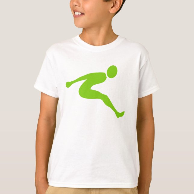 Long Jump - Martian Green T-Shirt (Front)