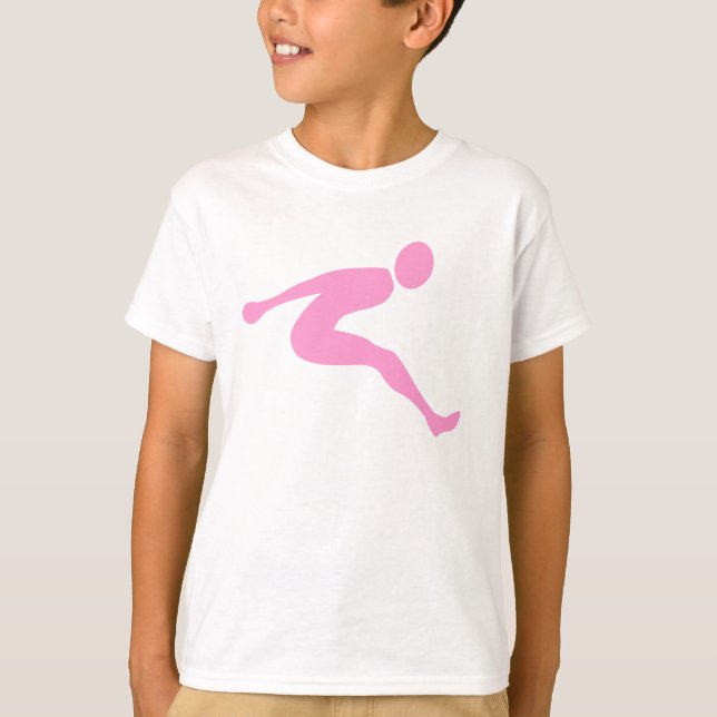 Long Jump - Pink T-Shirt (Front)