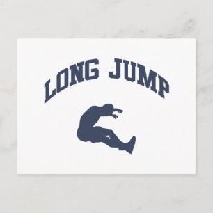 Long Jump Postcard