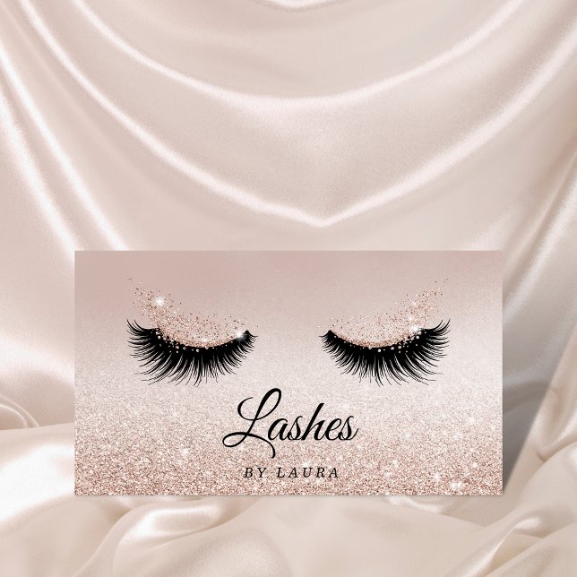 Long Lash Extension Makeup Artist Business Card (Creator Uploaded)