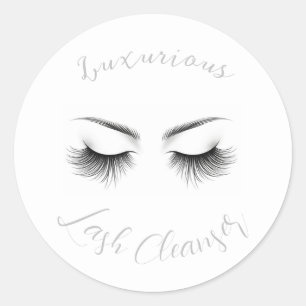 Long Lashes Eyelash Extensions Beauty Classic Round Sticker