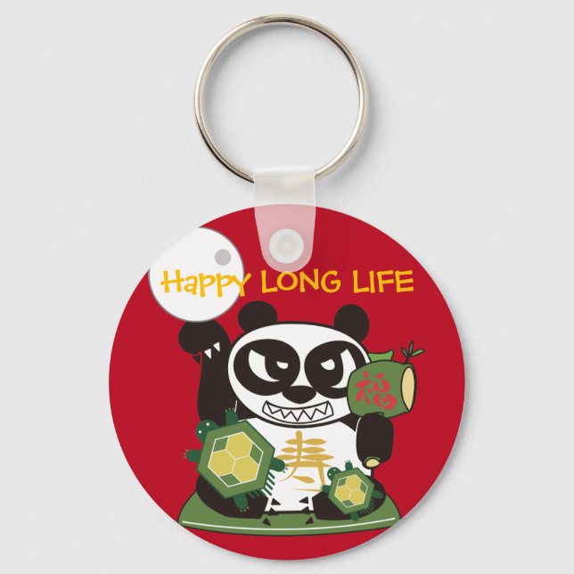 Long Life Panda God Key Ring (Front)