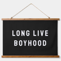 Long Live Boyhood Boy's Room Playroom Nursery Wall