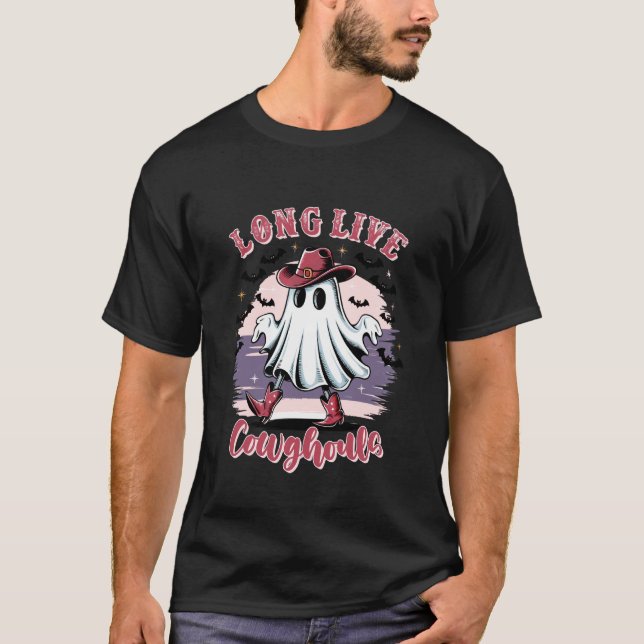 Long Live Cowghouls Halloween Vibes T-Shirt (Front)