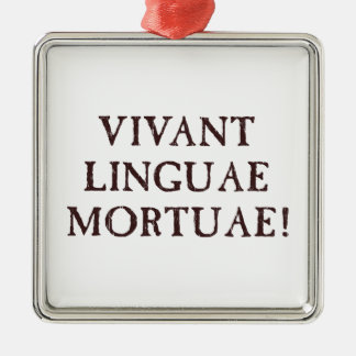 Long Live Dead Languages - Latin Metal Tree Decoration