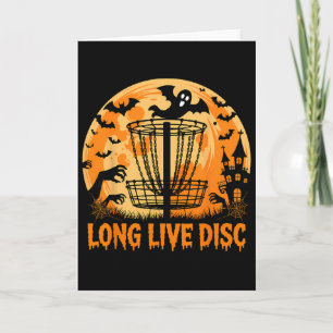 Long Live Disc Golf Halloween Costume Spooky Seaso Card