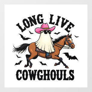 Long Live Ghouls Spooky Halloween Ghost Cowboy