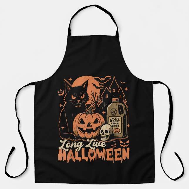Long Live Halloween Apron (Front)