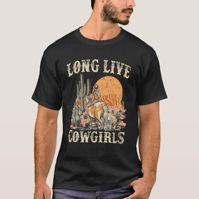 Long Live Howdy Rodeo Western Country  Cowgirls Gr T-Shirt (Front)