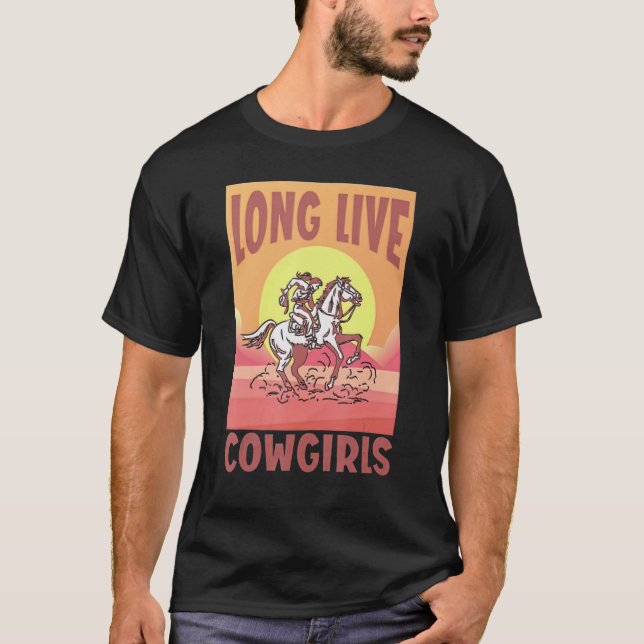 Long Live Howdy Rodeo Western Country Southern Cow T-Shirt (Front)