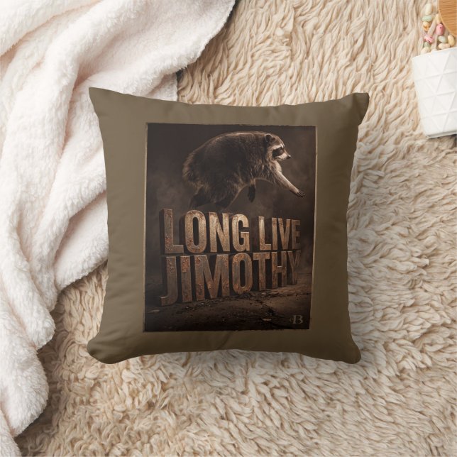 Long Live Jimothy Racoon  Cushion (Blanket)