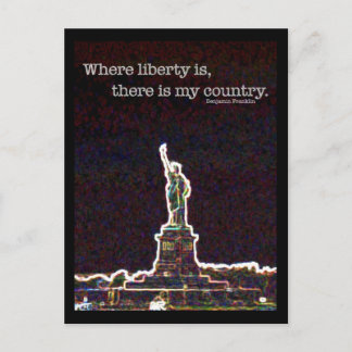 Long Live Liberty Postcard