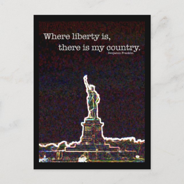 Long Live Liberty Postcard (Front)