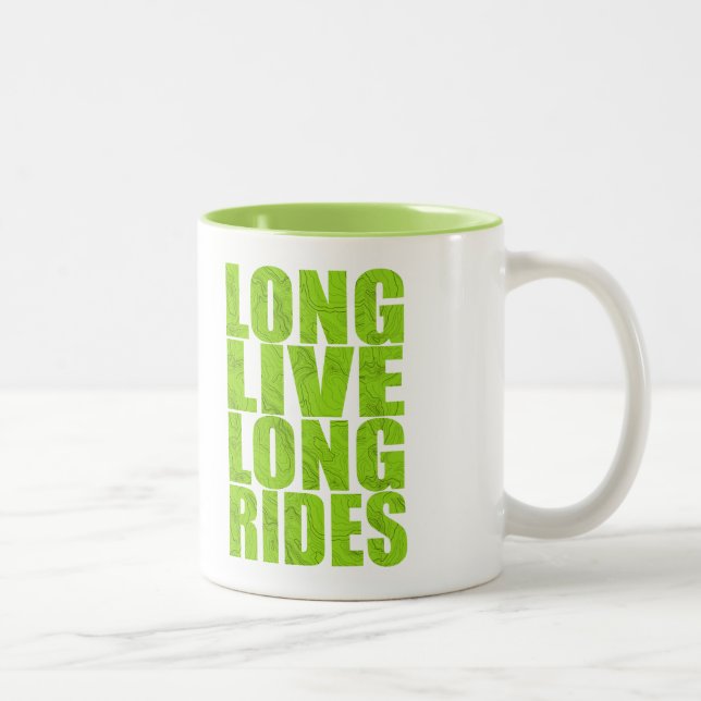 Long Live Long Rides (Topo) Two-Tone Coffee Mug (Right)