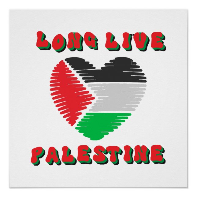 Long Live Palestine Poster (Front)