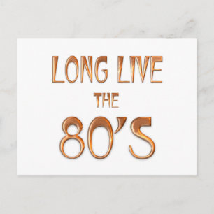 Long Live the 80s Postcard