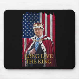 Long Live The King Vintage Retro Trump Portrait 4t Mouse Pad