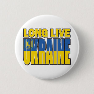 LONG-LIVE-UKRAINE 6 CM ROUND BADGE