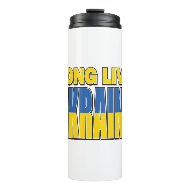 LONG-LIVE-UKRAINE THERMAL TUMBLER (Front)
