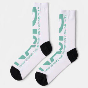 Long logo green socks