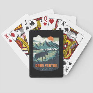 Long Long Honeymoon LOLOHO Gros Ventre Wilderness Playing Cards