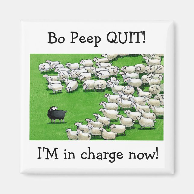 Long Lost Lamb: Bo Peep QUIT! Magnet (Front)