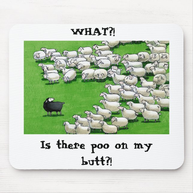 Long Lost Lamb: Sticky Butt Mousepad (Front)